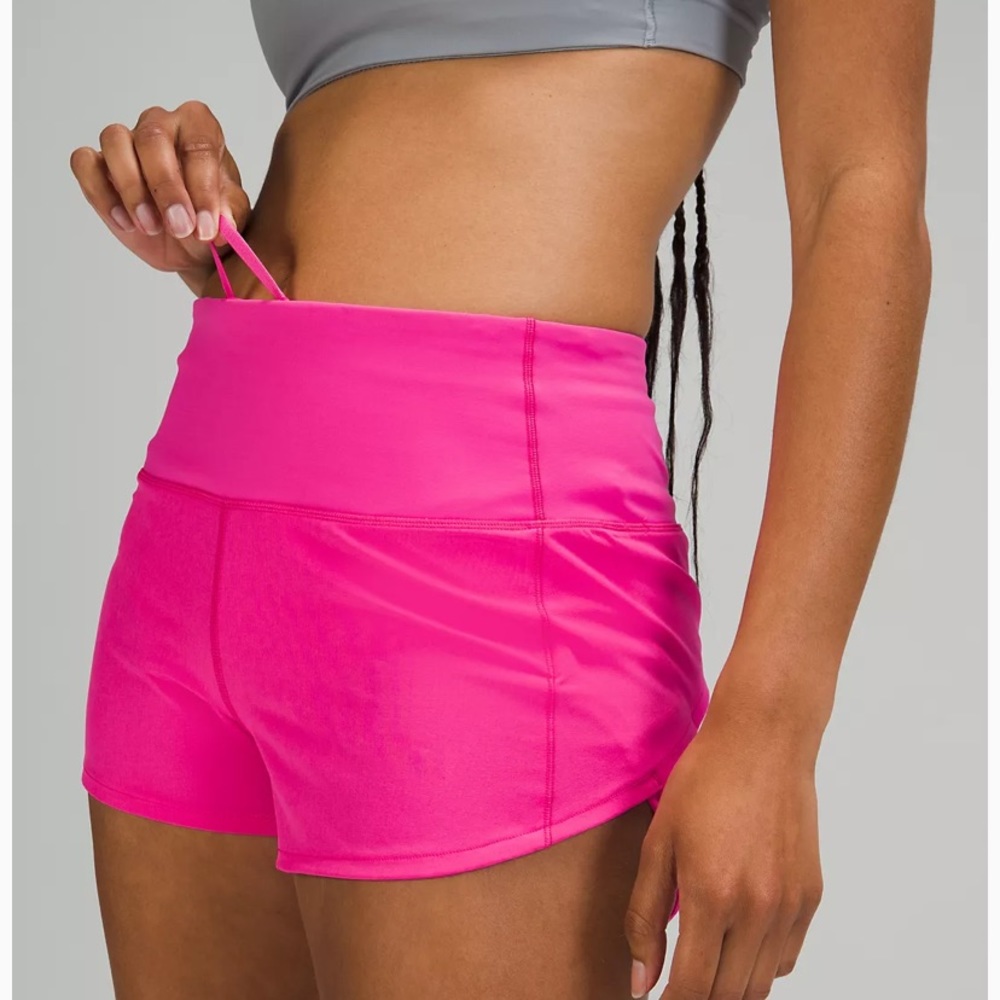 Lululemon Speed Up HR Short 2.5” * Sonic Pink - Picture 3 of 5